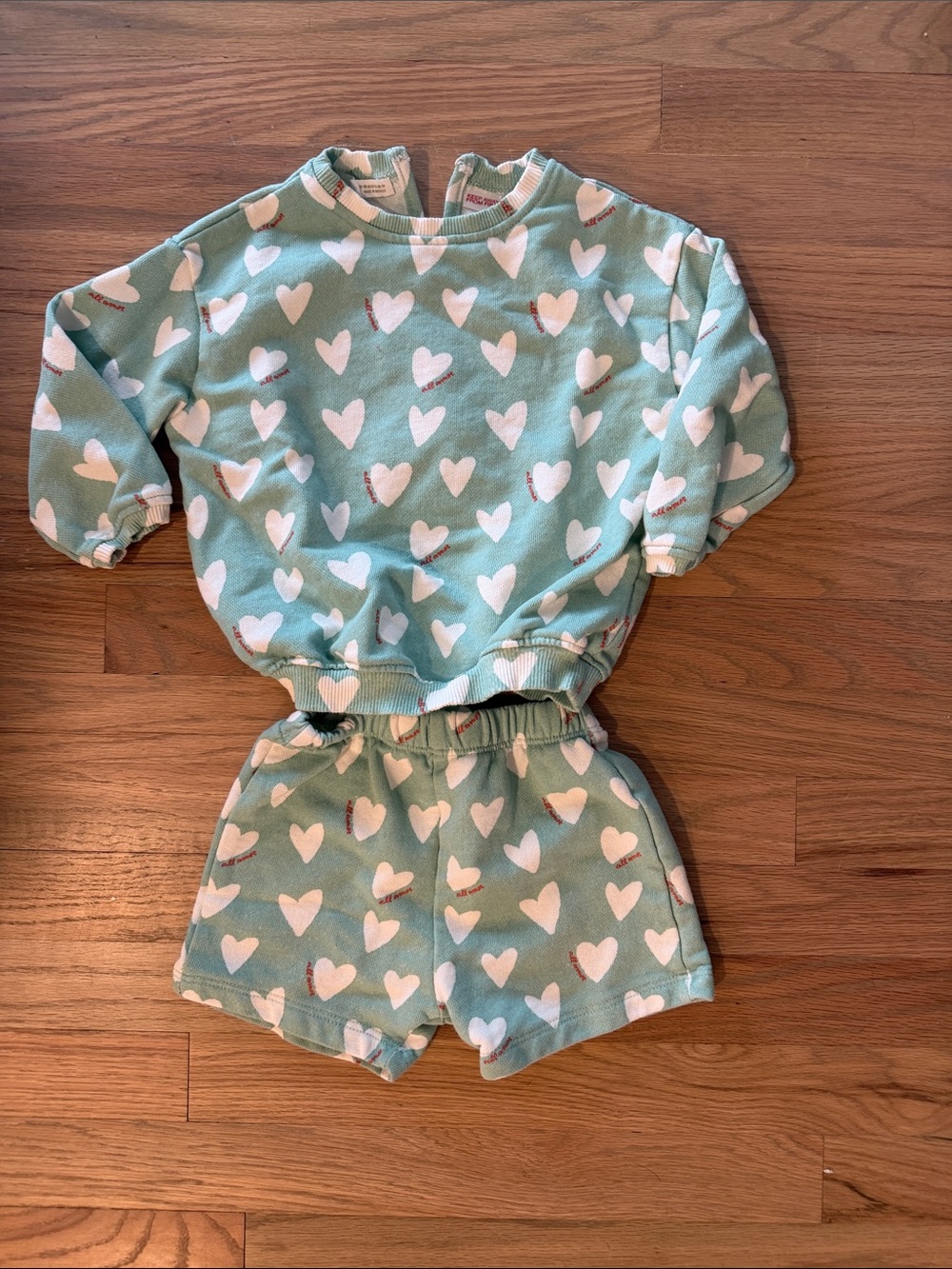Zara Mint Green Heart Set